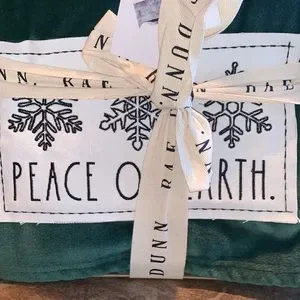 Rae Dunn Bedding Rae Dunn Peace On Earth Blanket Poshmark
